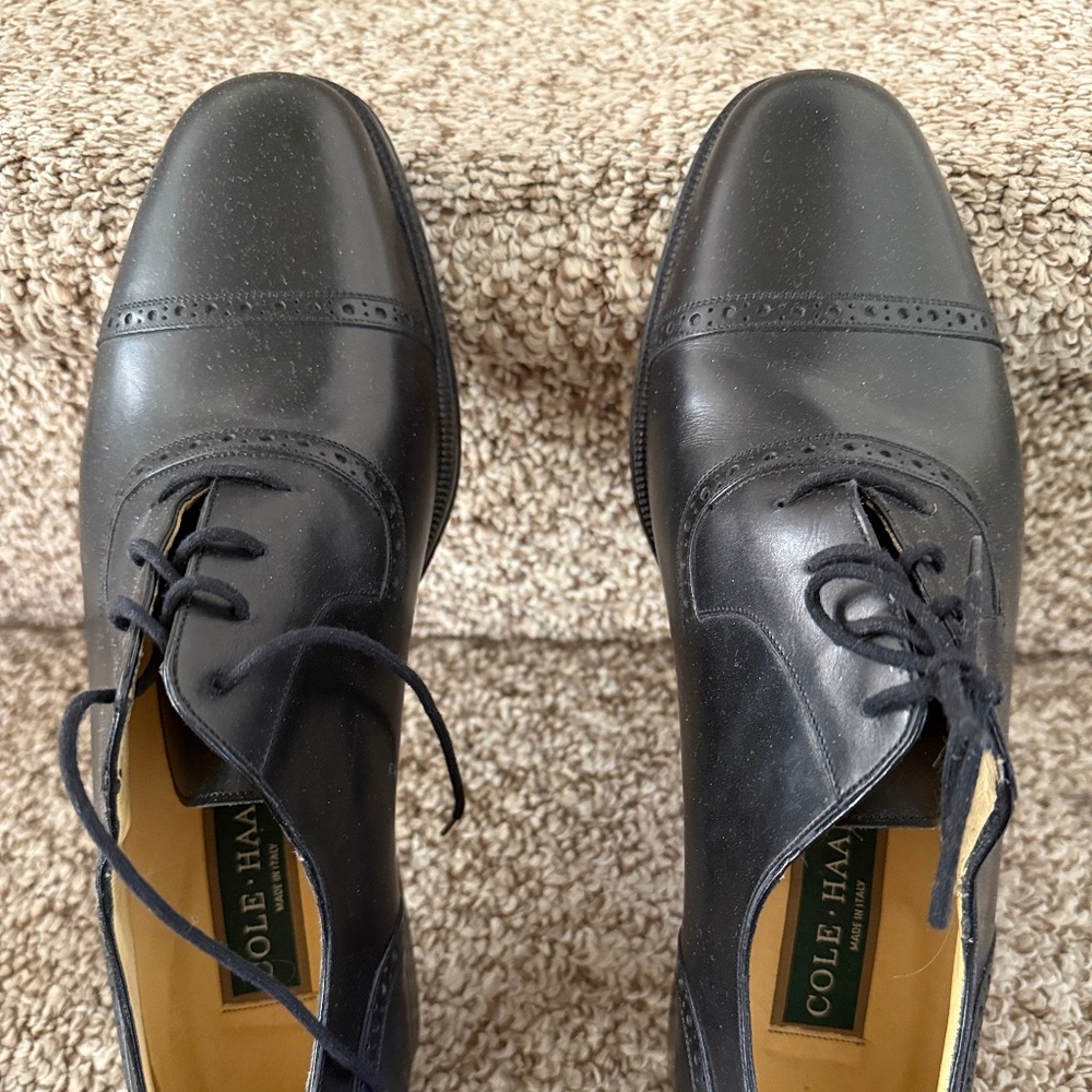 Cole Haan man’s leather dress shoes